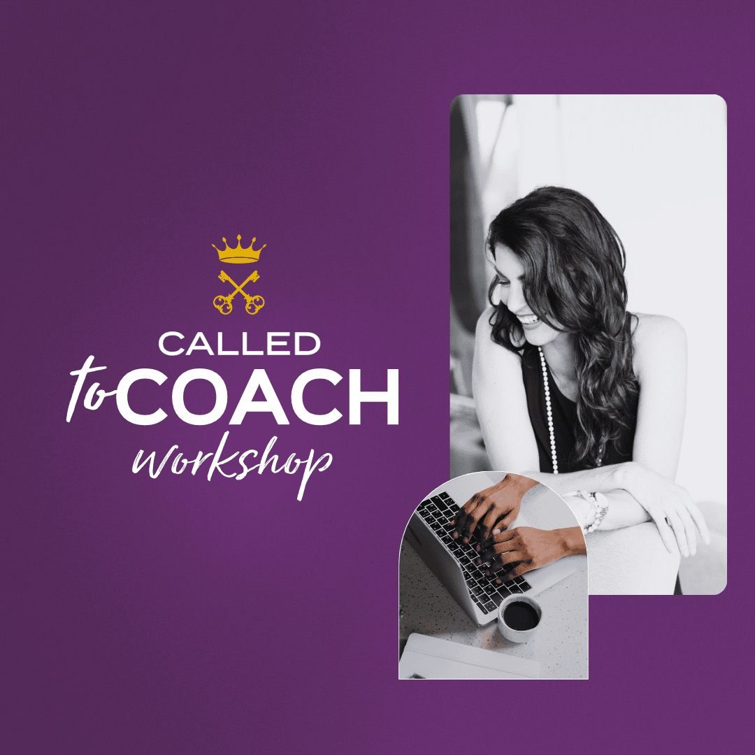 Graphic with the Called to Coach program logo on the left and an image of the coach woman on the right.